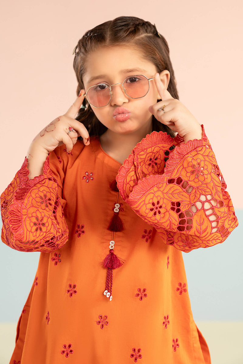 kids-clothes-mkd-ef26-30-orange by Maria B Kids - Designer Dress  - Type : KidsClothes - Available at Libayah - 100% Original 