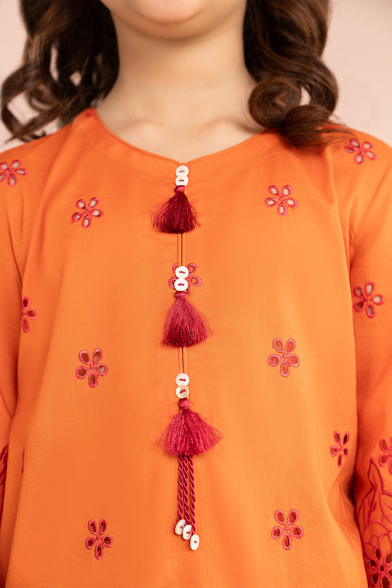 kids-clothes-mkd-ef26-30-orange by Maria B Kids - Designer Dress  - Type : KidsClothes - Available at Libayah - 100% Original 