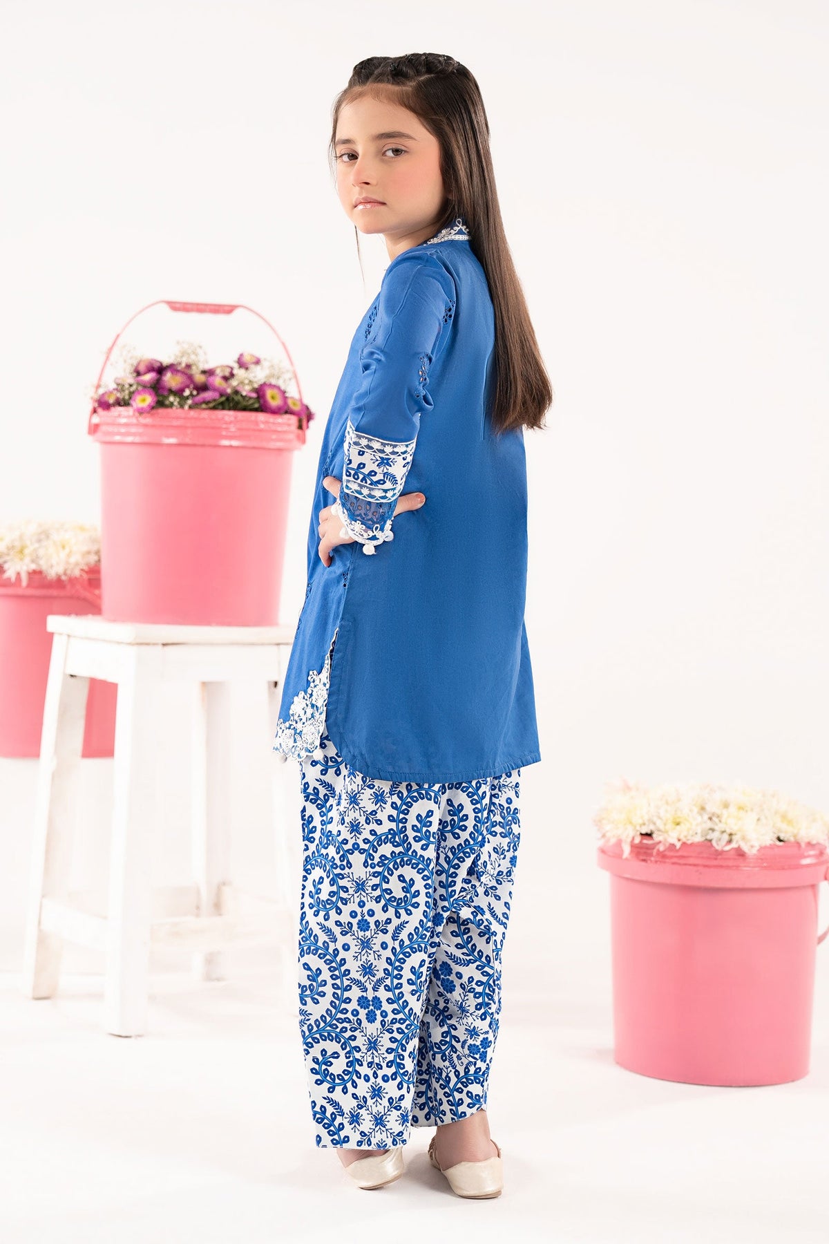 kids-clothes-mkd-ef26-45-blue by Maria B Kids - Designer Dress  - Type : KidsClothes - Available at Libayah - 100% Original 