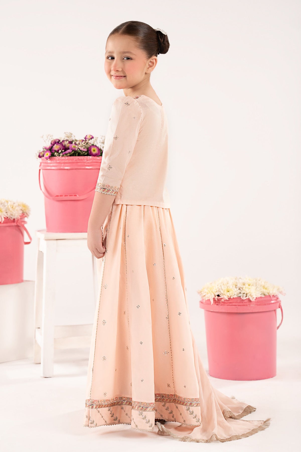 kids-clothes-mkd-ef26-46-baby-pink by Maria B Kids - Designer Dress  - Type : KidsClothes - Available at Libayah - 100% Original 