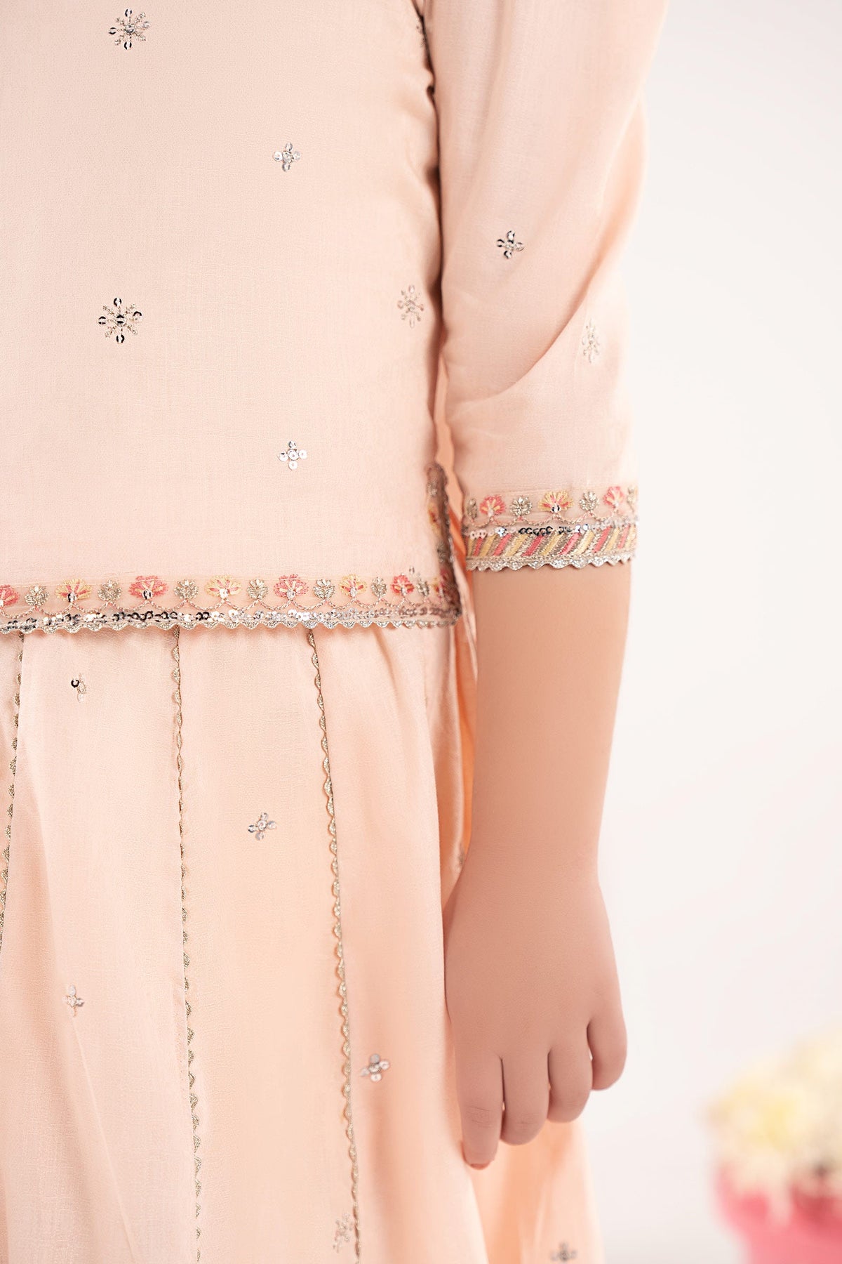 kids-clothes-mkd-ef26-46-baby-pink by Maria B Kids - Designer Dress  - Type : KidsClothes - Available at Libayah - 100% Original 