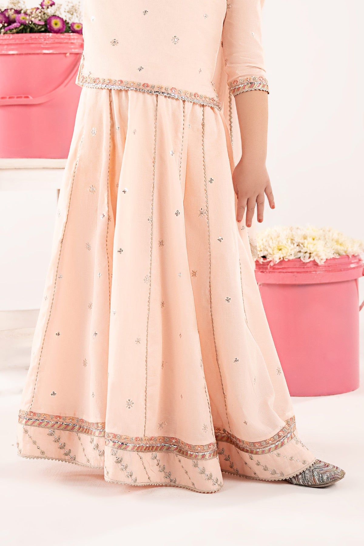 kids-clothes-mkd-ef26-46-baby-pink by Maria B Kids - Designer Dress  - Type : KidsClothes - Available at Libayah - 100% Original 