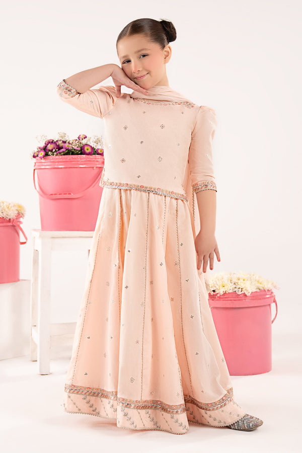 kids-clothes-mkd-ef26-46-baby-pink by Maria B Kids - Designer Dress  - Type : KidsClothes - Available at Libayah - 100% Original 
