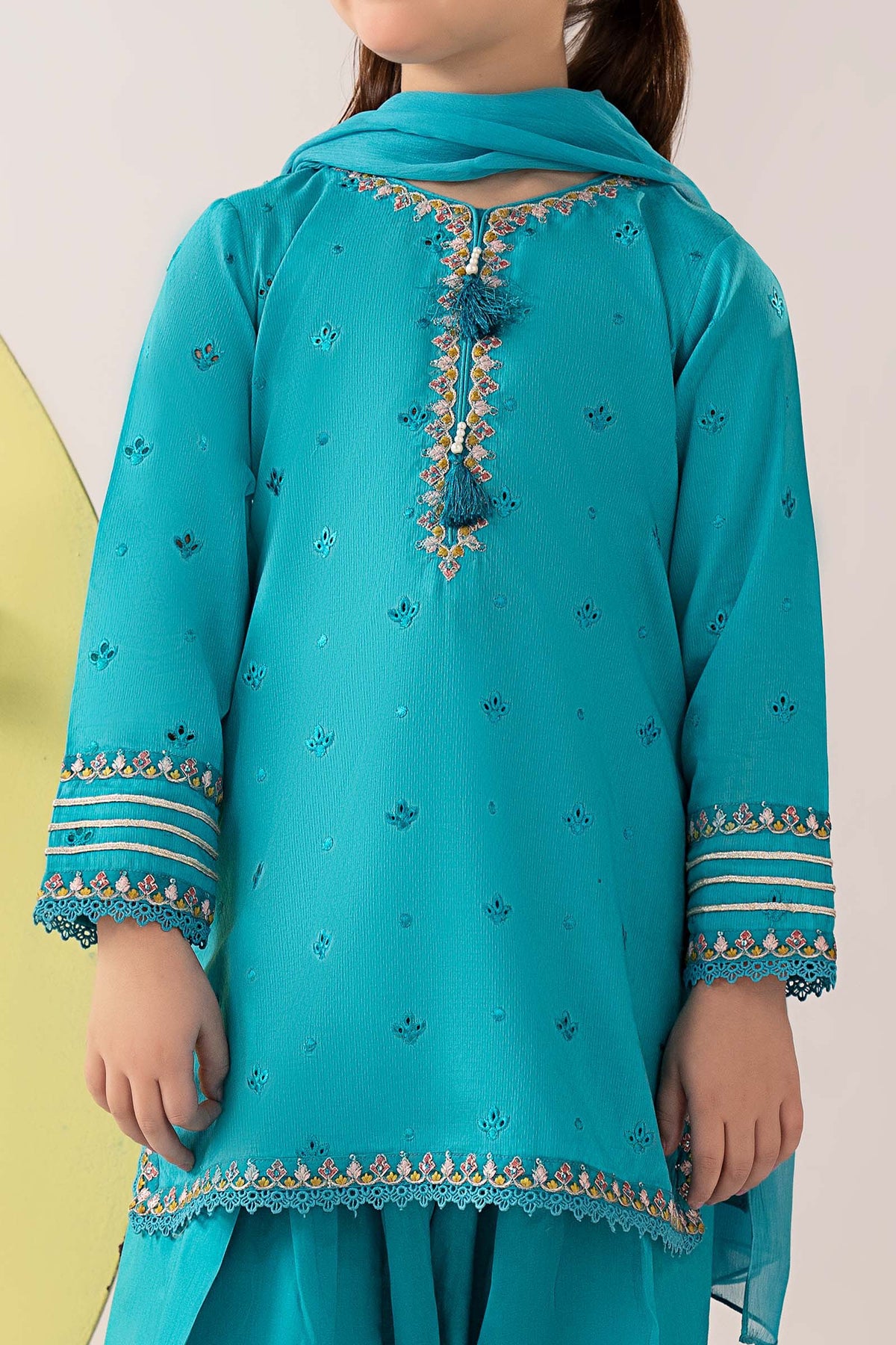 kids-clothes-mkd-ef26-48-blue by Maria B Kids - Designer Dress  - Type : KidsClothes - Available at Libayah - 100% Original 