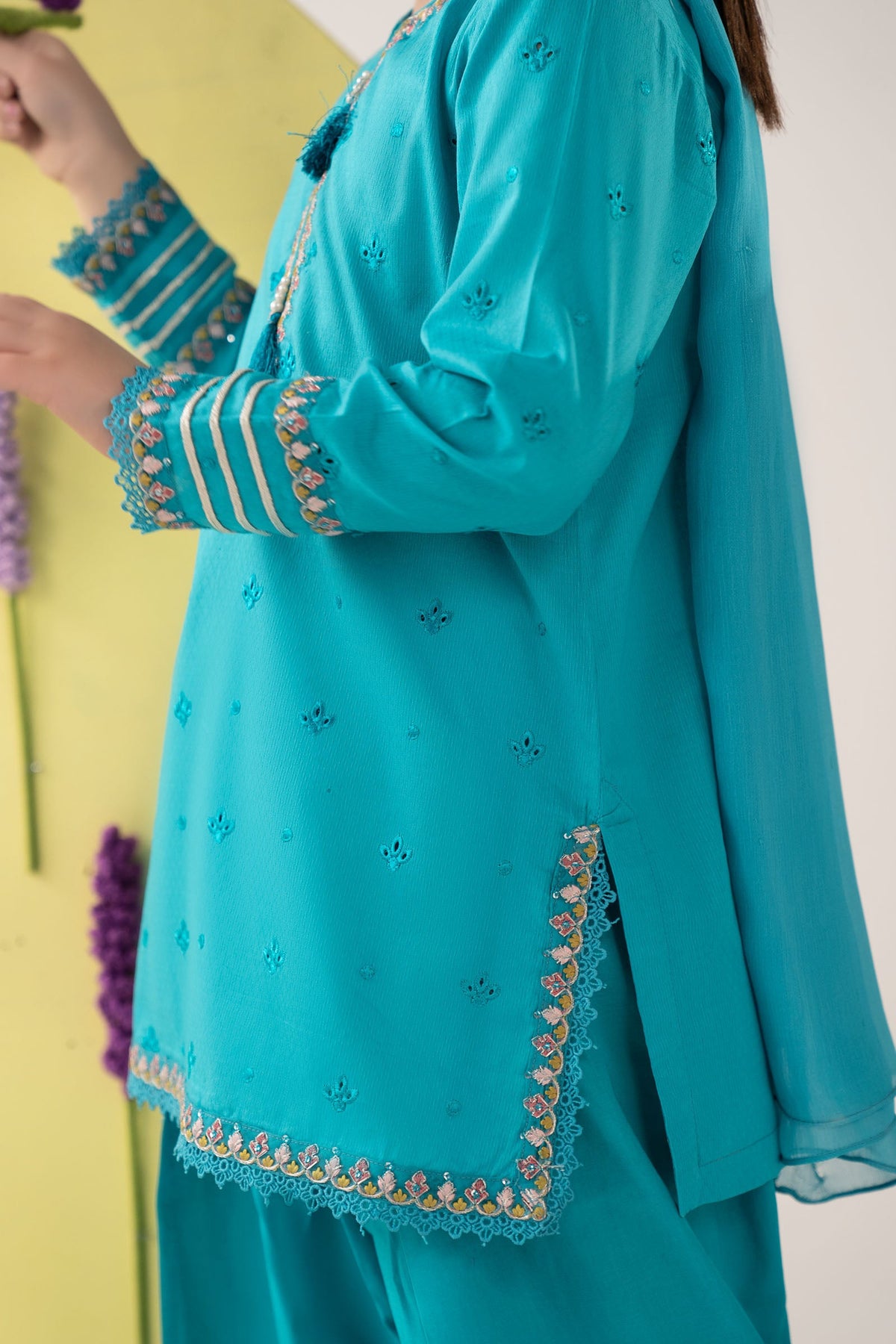 kids-clothes-mkd-ef26-48-blue by Maria B Kids - Designer Dress  - Type : KidsClothes - Available at Libayah - 100% Original 