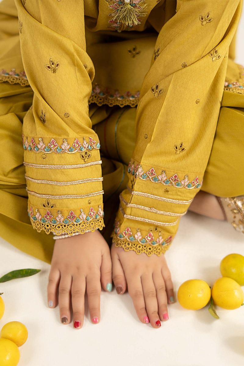 kids-clothes-mkd-ef26-48-mustard by Maria B Kids - Designer Dress  - Type : KidsClothes - Available at Libayah - 100% Original 