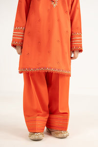 kids-clothes-mkd-ef26-48-orange by Maria B Kids - Designer Dress  - Type : KidsClothes - Available at Libayah - 100% Original 