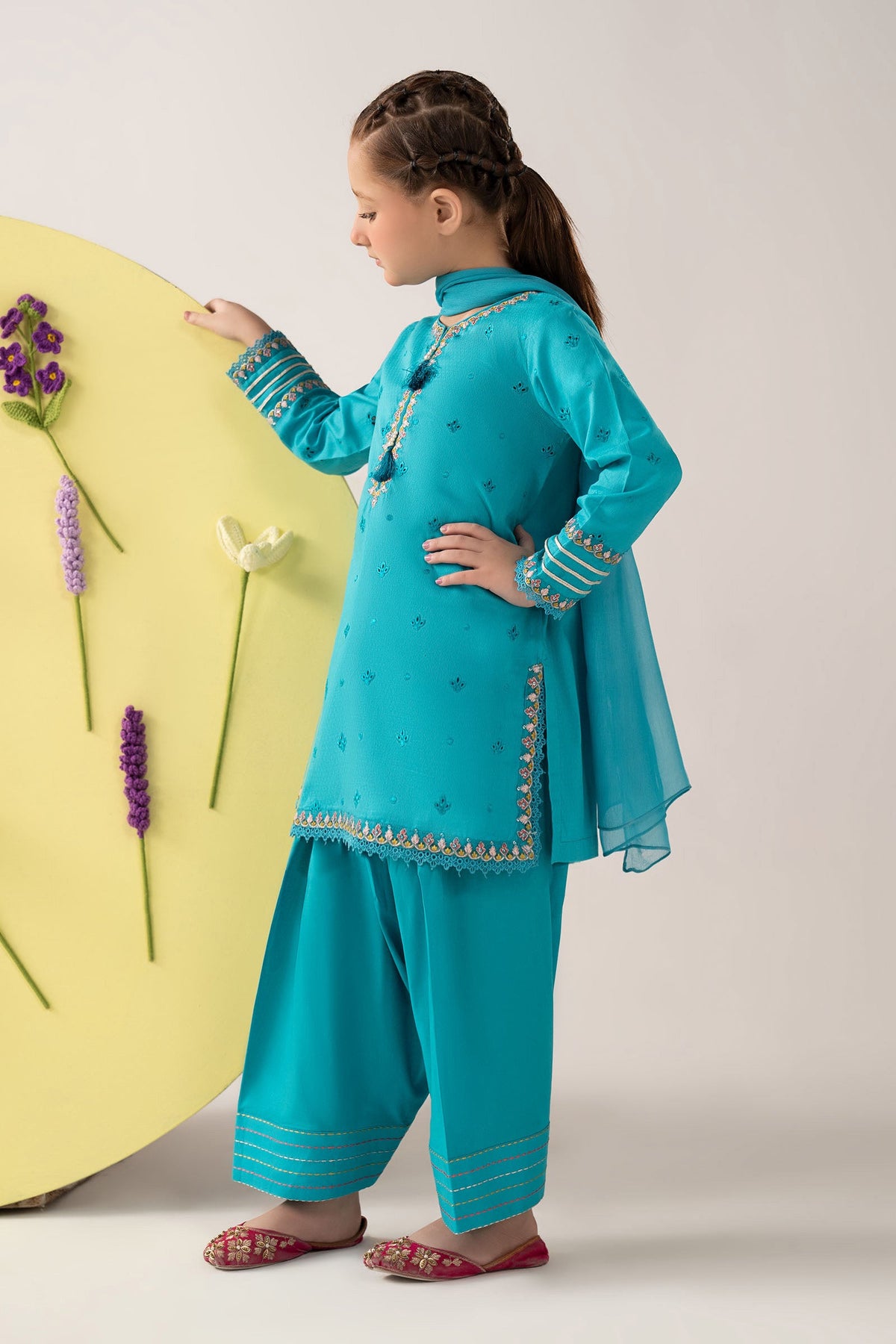 kids-clothes-mkd-ef26-48-blue by Maria B Kids - Designer Dress  - Type : KidsClothes - Available at Libayah - 100% Original 