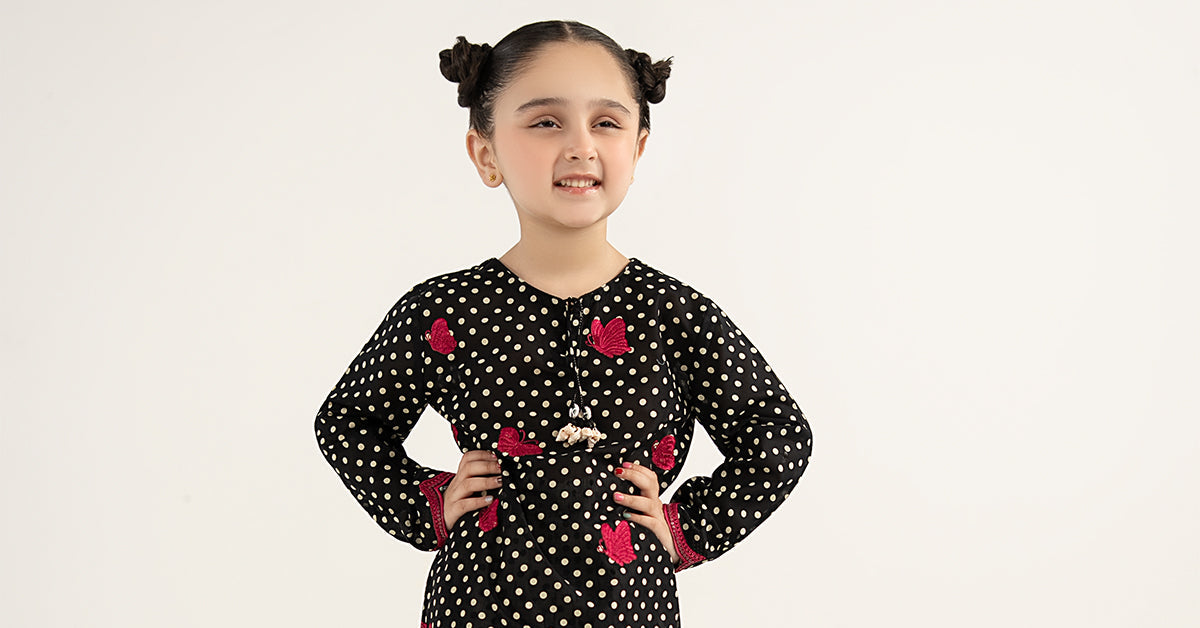 kids-clothes-mkd-ef26-50-black by Maria B Kids - Designer Dress  - Type : KidsClothes - Available at Libayah - 100% Original 