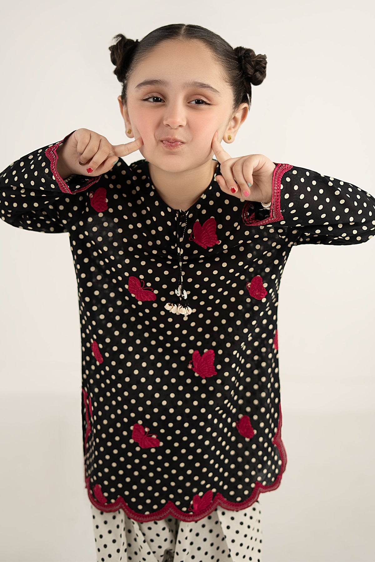 kids-clothes-mkd-ef26-50-black by Maria B Kids - Designer Dress  - Type : KidsClothes - Available at Libayah - 100% Original 