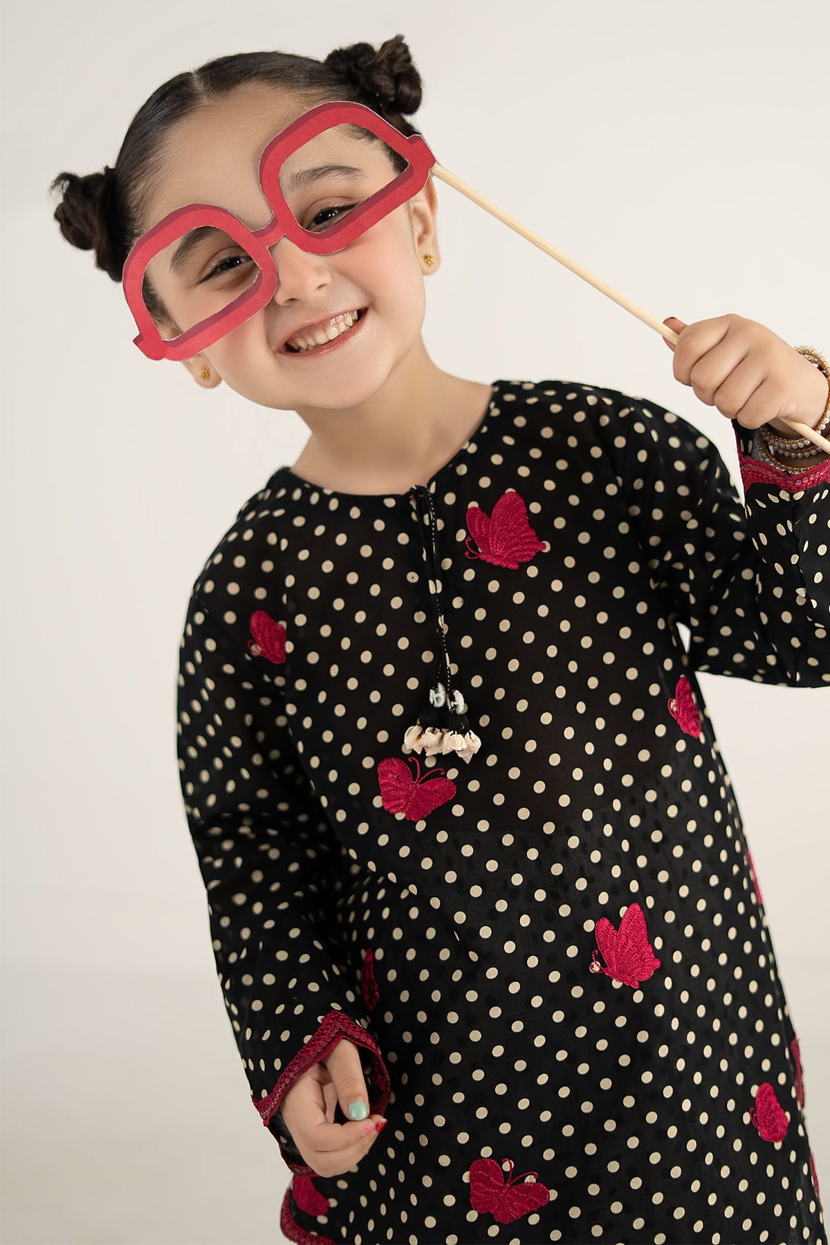kids-clothes-mkd-ef26-50-black by Maria B Kids - Designer Dress  - Type : KidsClothes - Available at Libayah - 100% Original 