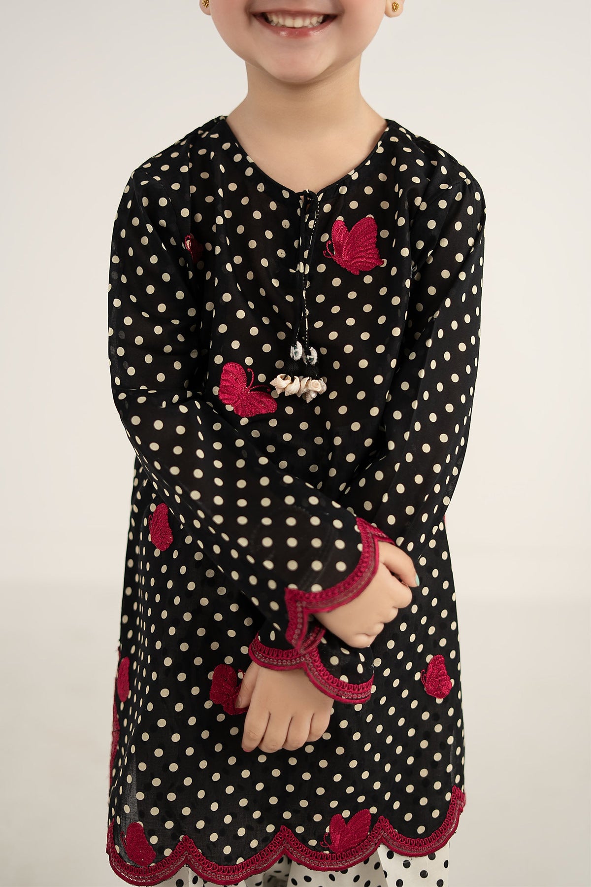 kids-clothes-mkd-ef26-50-black by Maria B Kids - Designer Dress  - Type : KidsClothes - Available at Libayah - 100% Original 