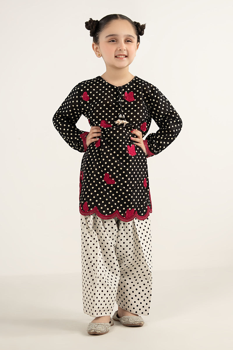kids-clothes-mkd-ef26-50-black by Maria B Kids - Designer Dress  - Type : KidsClothes - Available at Libayah - 100% Original 