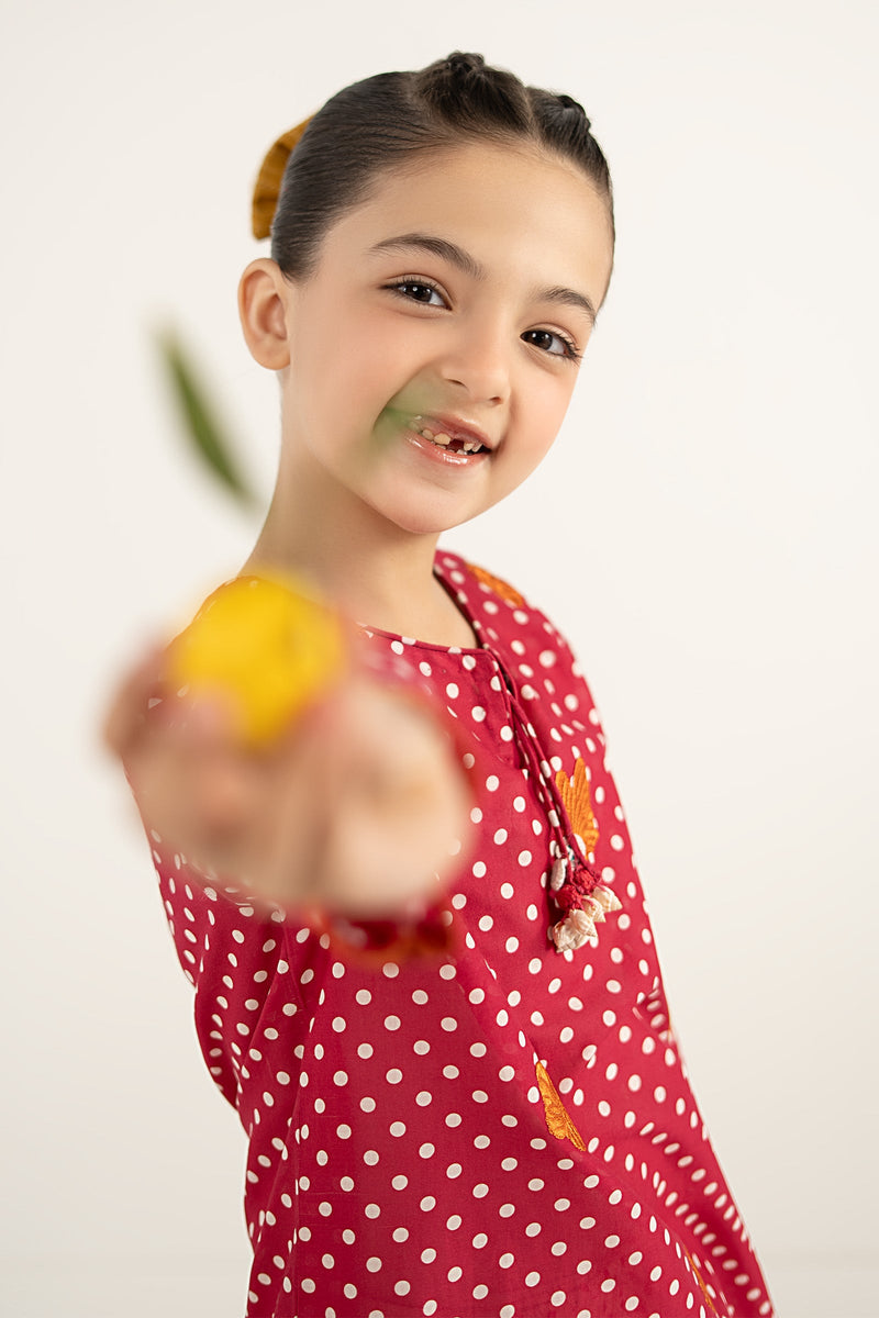 kids-clothes-mkd-ef26-50-red by Maria B Kids - Designer Dress  - Type : KidsClothes - Available at Libayah - 100% Original 