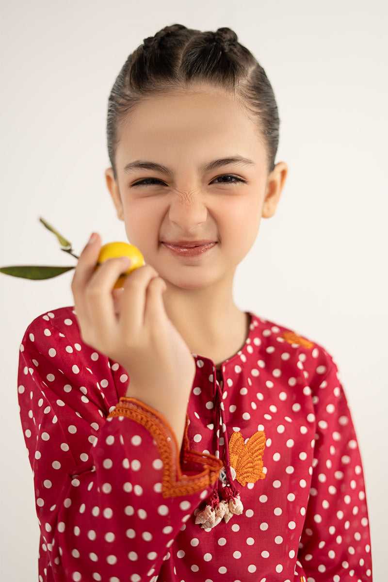 kids-clothes-mkd-ef26-50-red by Maria B Kids - Designer Dress  - Type : KidsClothes - Available at Libayah - 100% Original 