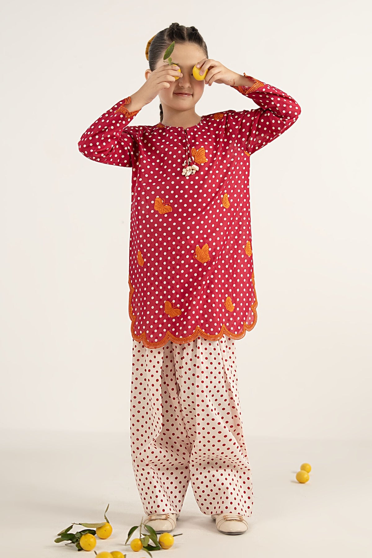 kids-clothes-mkd-ef26-50-red by Maria B Kids - Designer Dress  - Type : KidsClothes - Available at Libayah - 100% Original 
