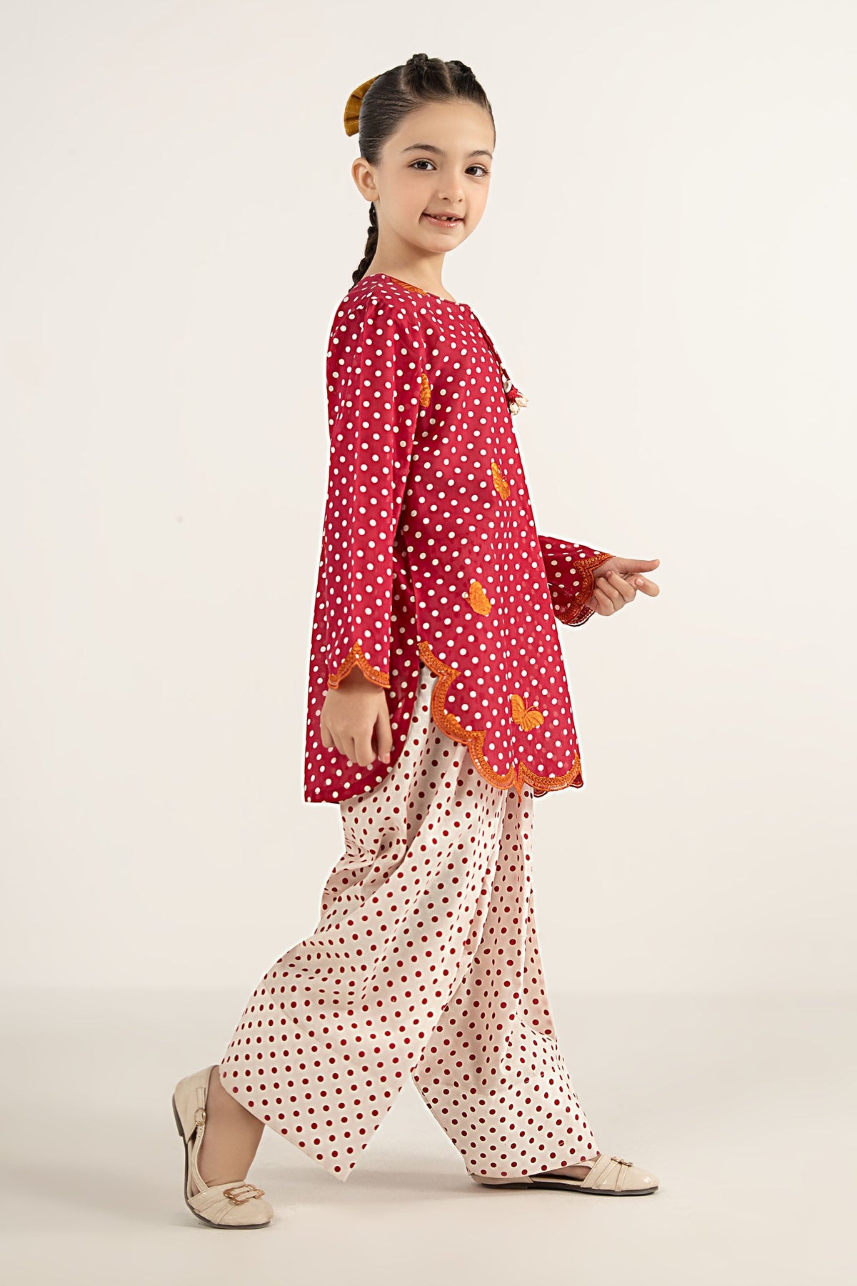 kids-clothes-mkd-ef26-50-red by Maria B Kids - Designer Dress  - Type : KidsClothes - Available at Libayah - 100% Original 