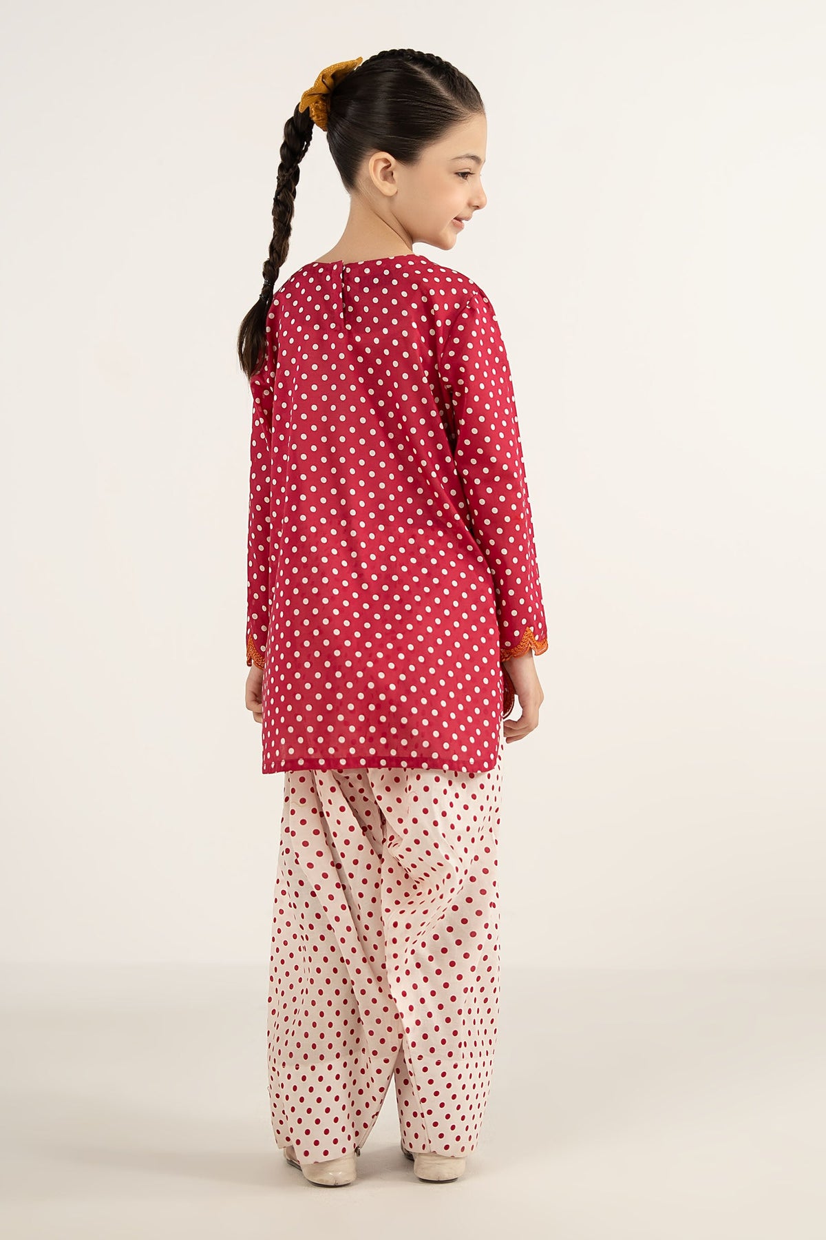 kids-clothes-mkd-ef26-50-red by Maria B Kids - Designer Dress  - Type : KidsClothes - Available at Libayah - 100% Original 