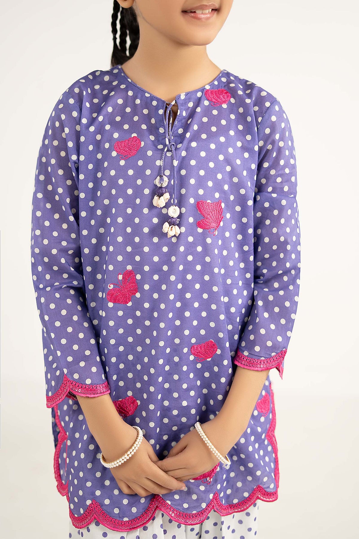 kids-clothes-mkd-ef26-50-blue by Maria B Kids - Designer Dress  - Type : KidsClothes - Available at Libayah - 100% Original 