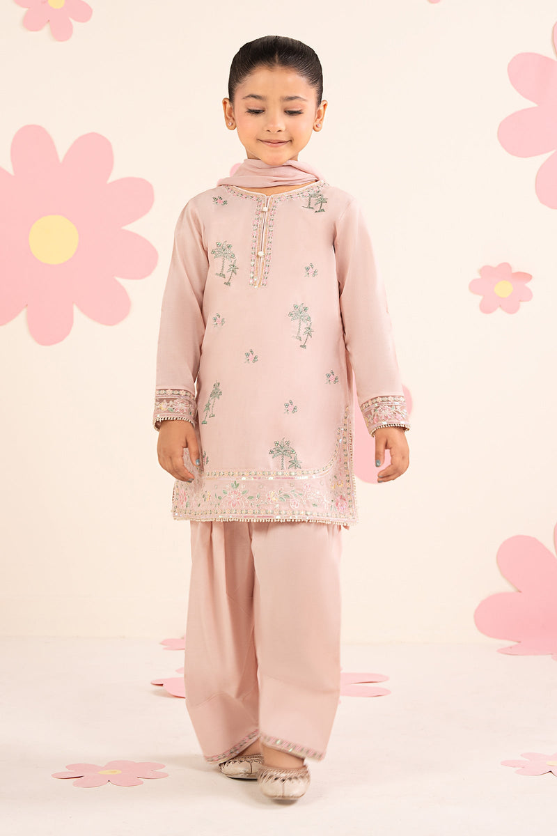 kids-clothes-mkd-ea26-08-pink by Maria B Kids - Designer Dress  - Type : KidsClothes - Available at Libayah - 100% Original 