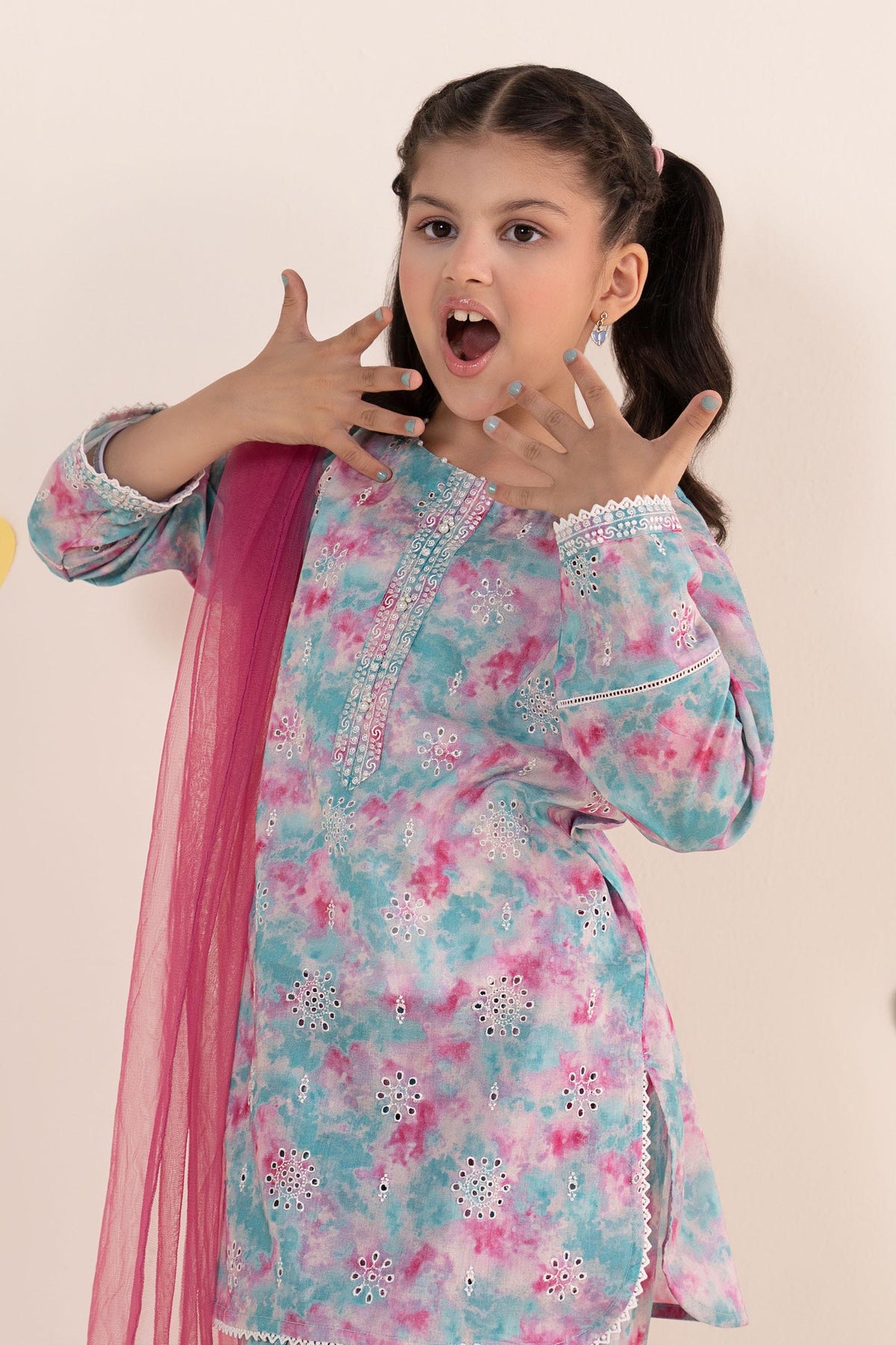 kids-clothes-mkd-ea25-13r1-blue by Maria B Kids - Designer Dress  - Type : KidsClothes - Available at Libayah - 100% Original 