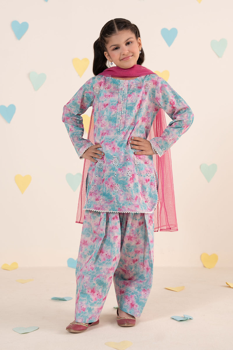 kids-clothes-mkd-ea25-13r1-blue by Maria B Kids - Designer Dress  - Type : KidsClothes - Available at Libayah - 100% Original 