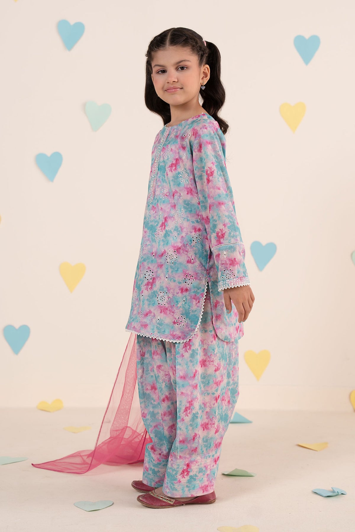 kids-clothes-mkd-ea25-13r1-blue by Maria B Kids - Designer Dress  - Type : KidsClothes - Available at Libayah - 100% Original 