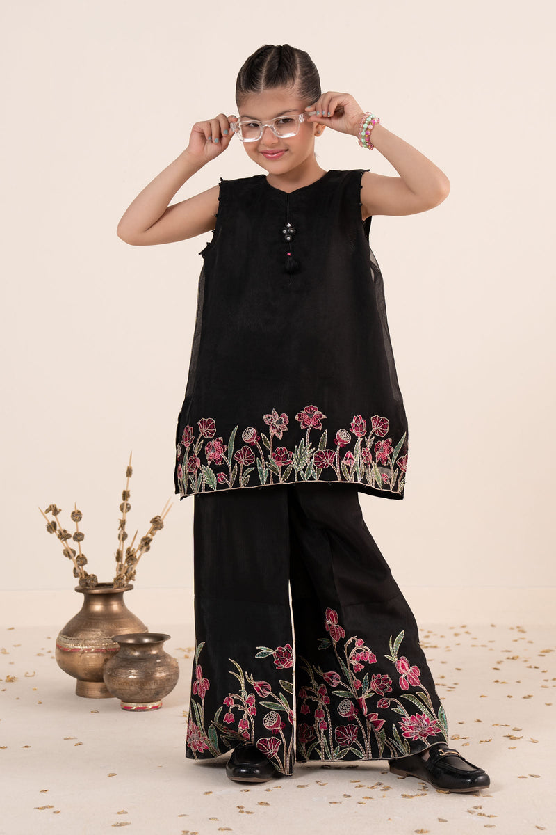 kids-clothes-mks-ea26-04-black by Maria B Kids - Designer Dress  - Type : KidsClothes - Available at Libayah - 100% Original 