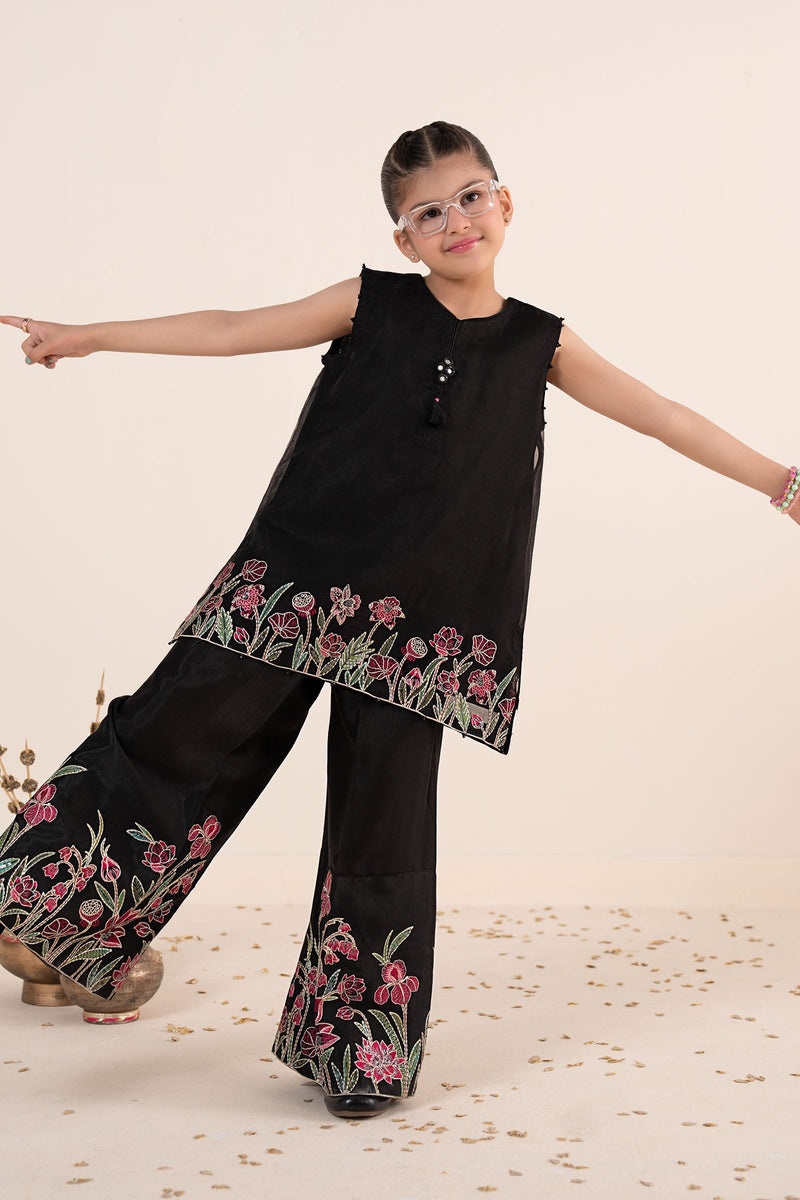 kids-clothes-mks-ea26-04-black by Maria B Kids - Designer Dress  - Type : KidsClothes - Available at Libayah - 100% Original 