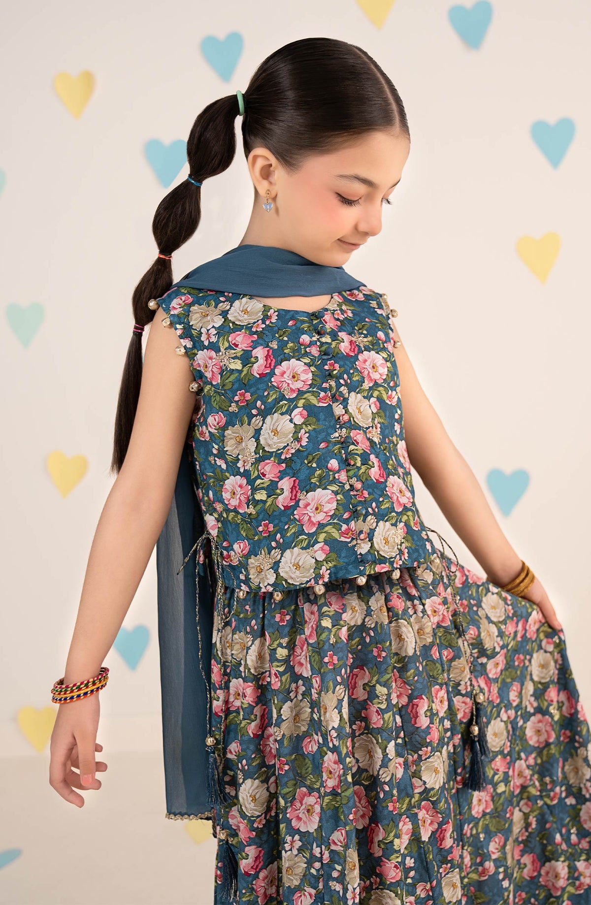 kids-clothes-mks-ea26-07-blue by Maria B Kids - Designer Dress  - Type : KidsClothes - Available at Libayah - 100% Original 