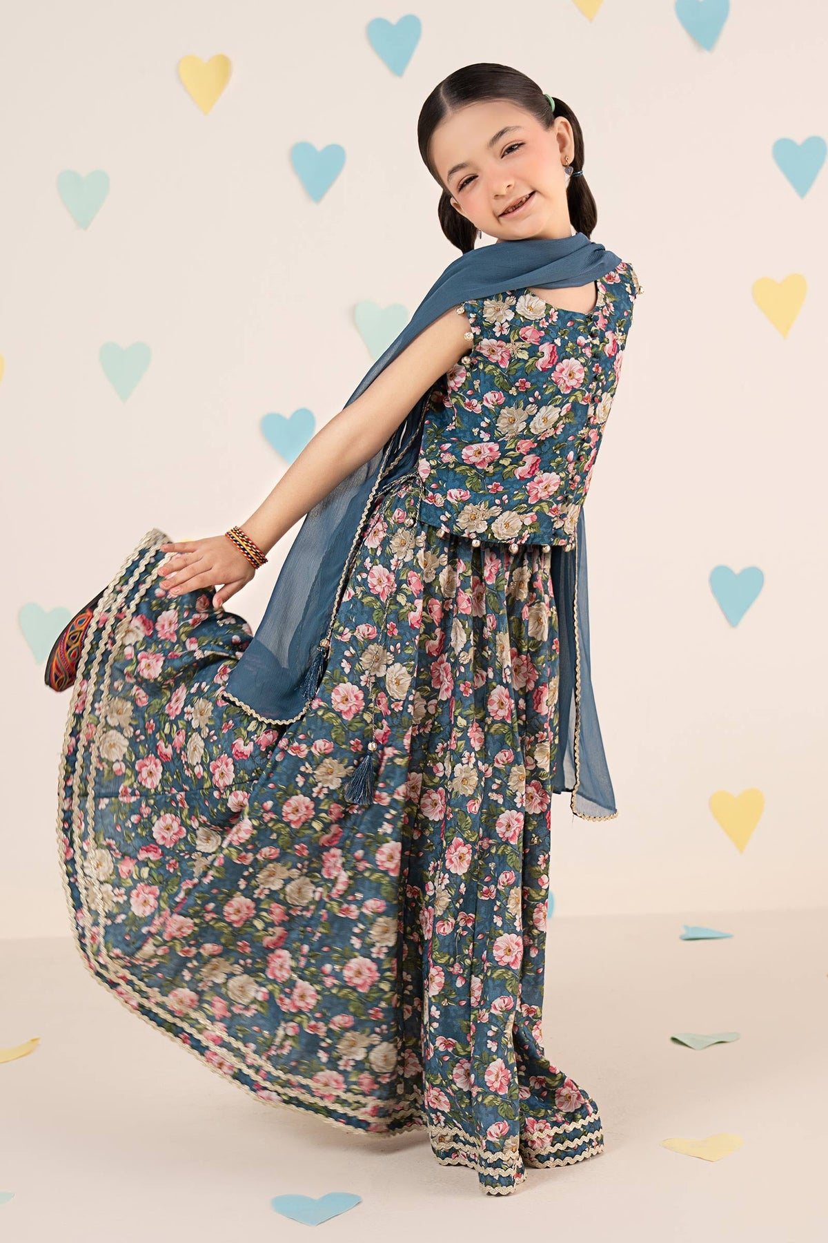 kids-clothes-mks-ea26-07-blue by Maria B Kids - Designer Dress  - Type : KidsClothes - Available at Libayah - 100% Original 