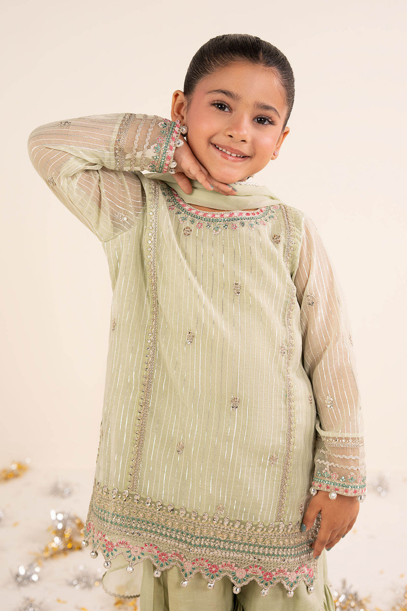 kids-clothes-mks-ea26-16-mint-green by Maria B Kids - Designer Dress  - Type : KidsClothes - Available at Libayah - 100% Original 