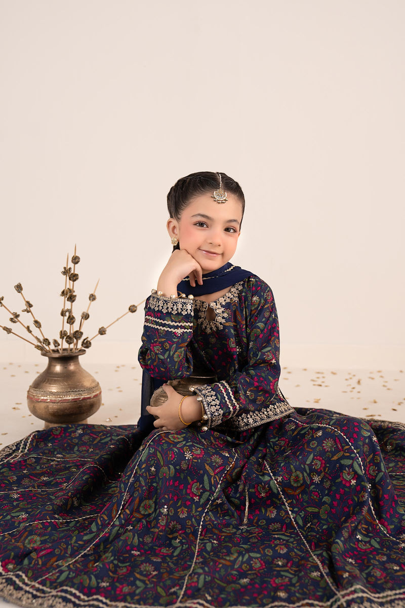 kids-clothes-mks-ea26-17-navy-blue by Maria B Kids - Designer Dress  - Type : KidsClothes - Available at Libayah - 100% Original 