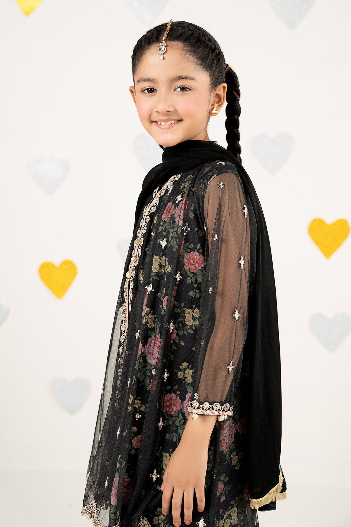 kids-clothes-mks-ea26-18-black by Maria B Kids - Designer Dress  - Type : KidsClothes - Available at Libayah - 100% Original 