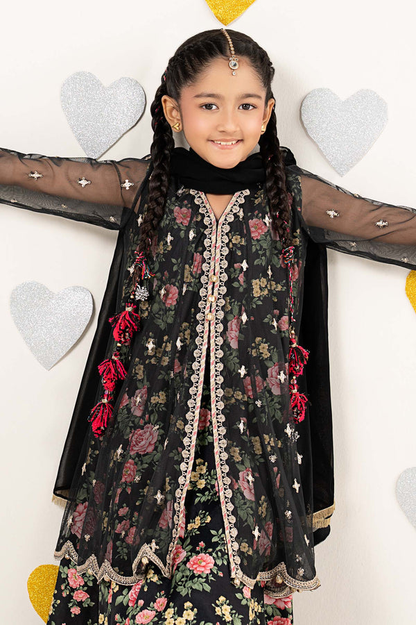 kids-clothes-mks-ea26-18-black by Maria B Kids - Designer Dress  - Type : KidsClothes - Available at Libayah - 100% Original 
