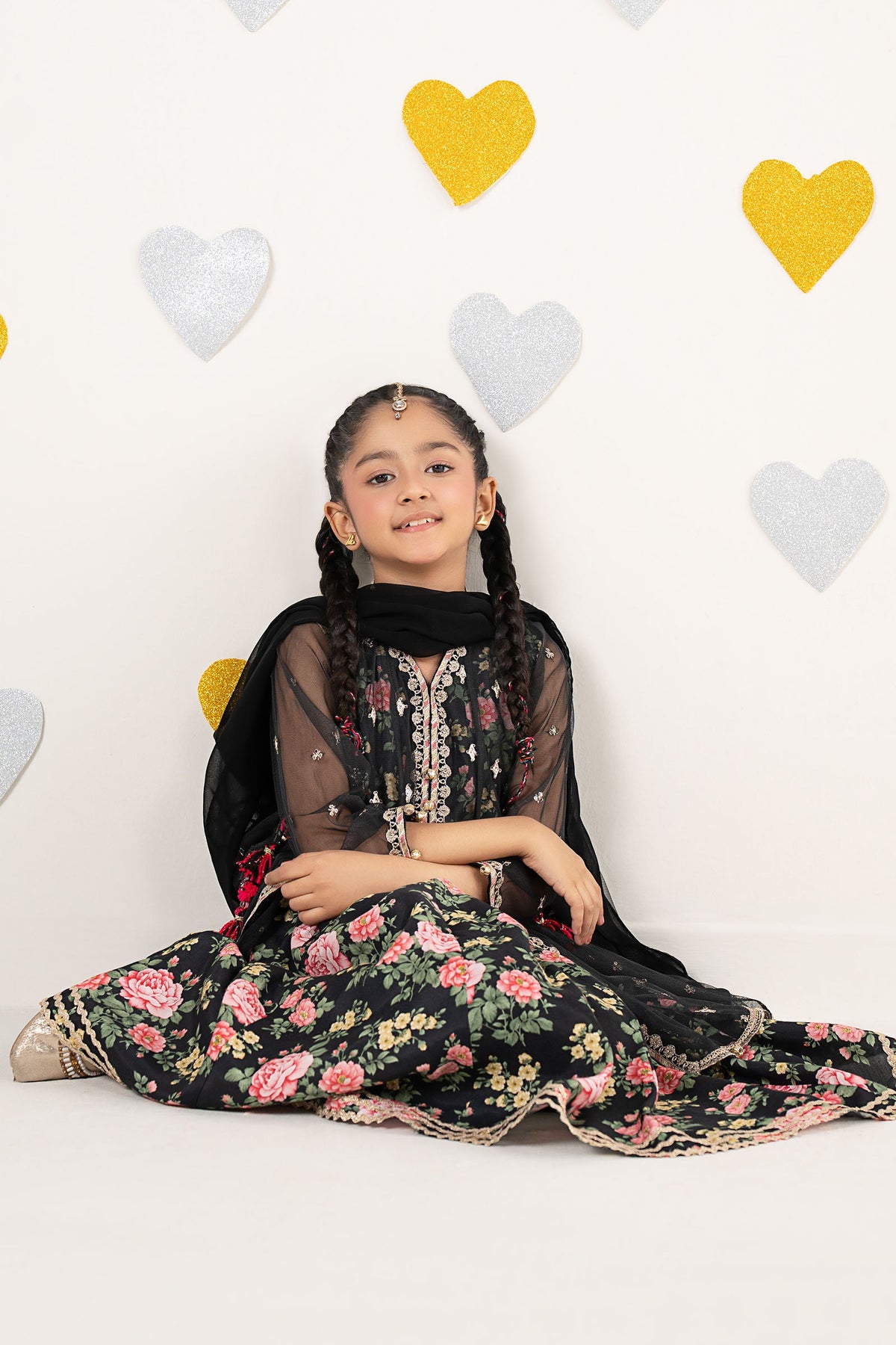 kids-clothes-mks-ea26-18-black by Maria B Kids - Designer Dress  - Type : KidsClothes - Available at Libayah - 100% Original 