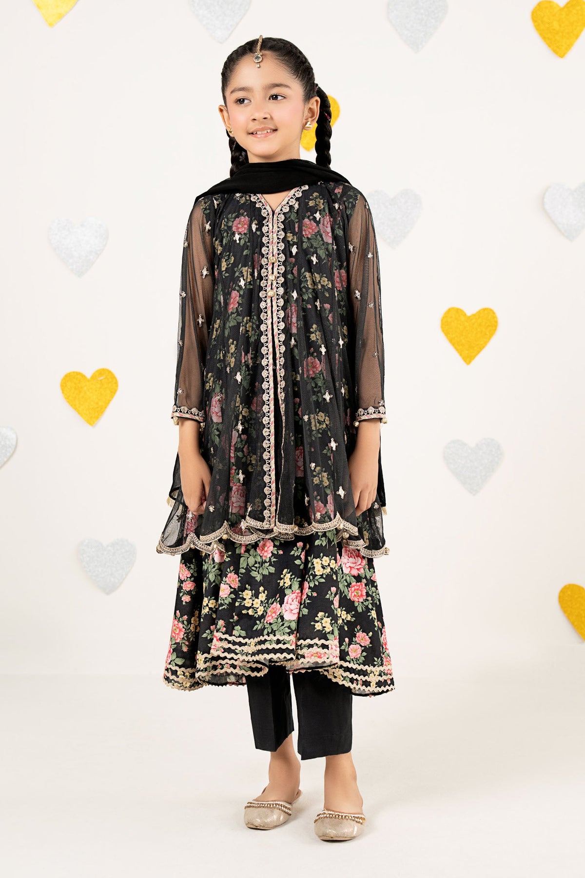 kids-clothes-mks-ea26-18-black by Maria B Kids - Designer Dress  - Type : KidsClothes - Available at Libayah - 100% Original 
