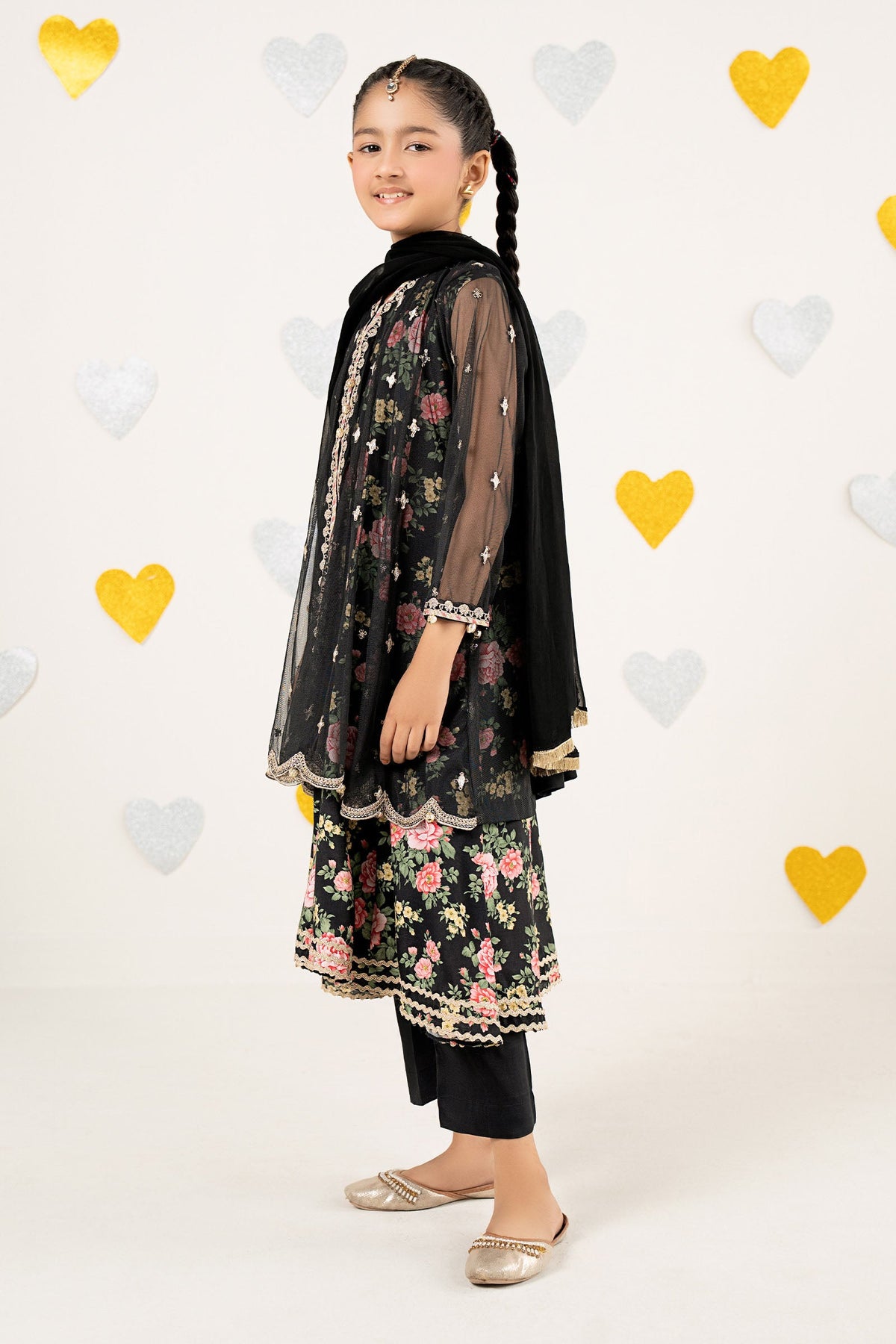 kids-clothes-mks-ea26-18-black by Maria B Kids - Designer Dress  - Type : KidsClothes - Available at Libayah - 100% Original 