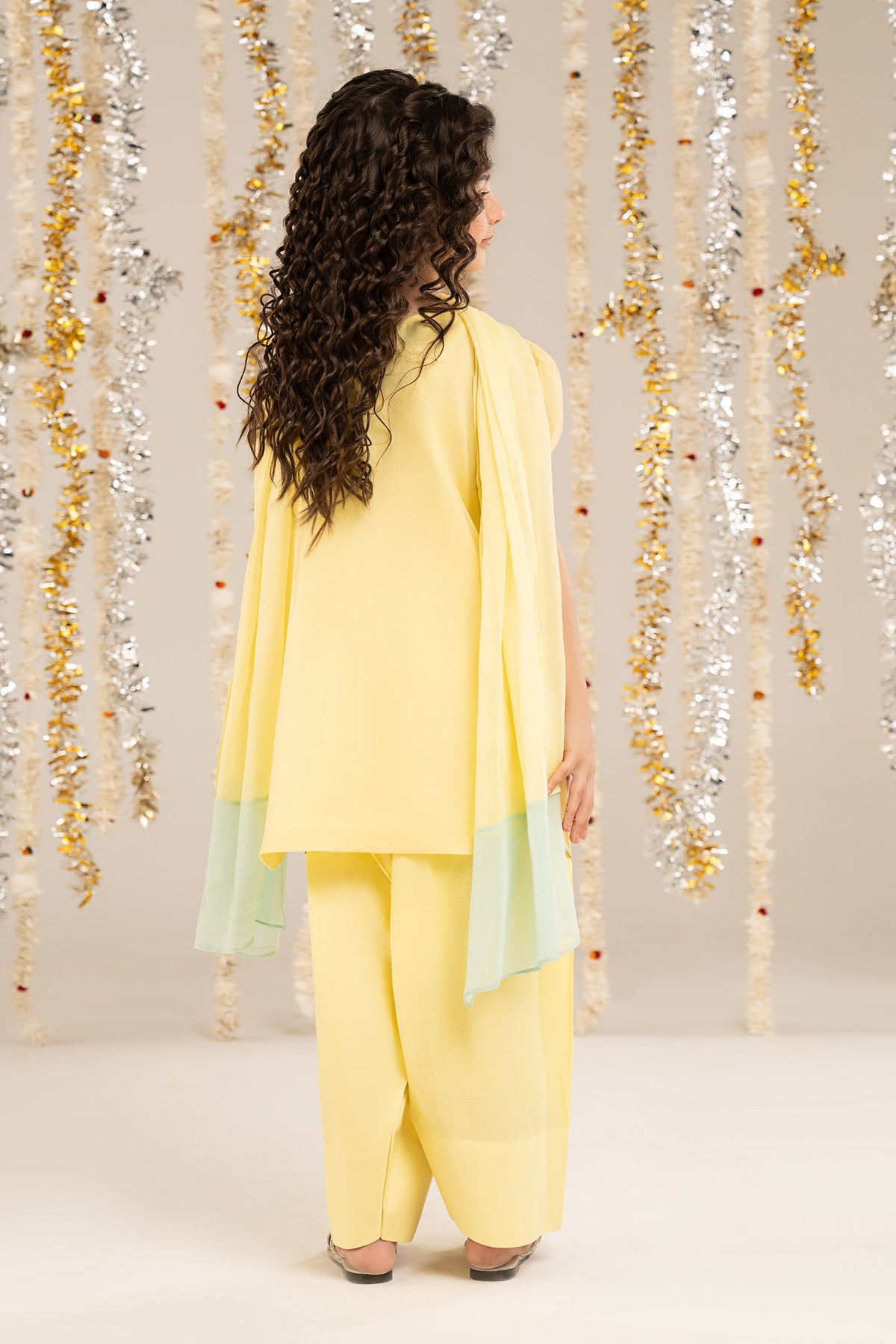 kids-clothes-mks-ef26-01-yellow by Maria B Kids - Designer Dress  - Type : KidsClothes - Available at Libayah - 100% Original 