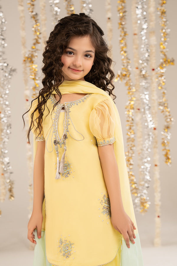 kids-clothes-mks-ef26-01-yellow by Maria B Kids - Designer Dress  - Type : KidsClothes - Available at Libayah - 100% Original 
