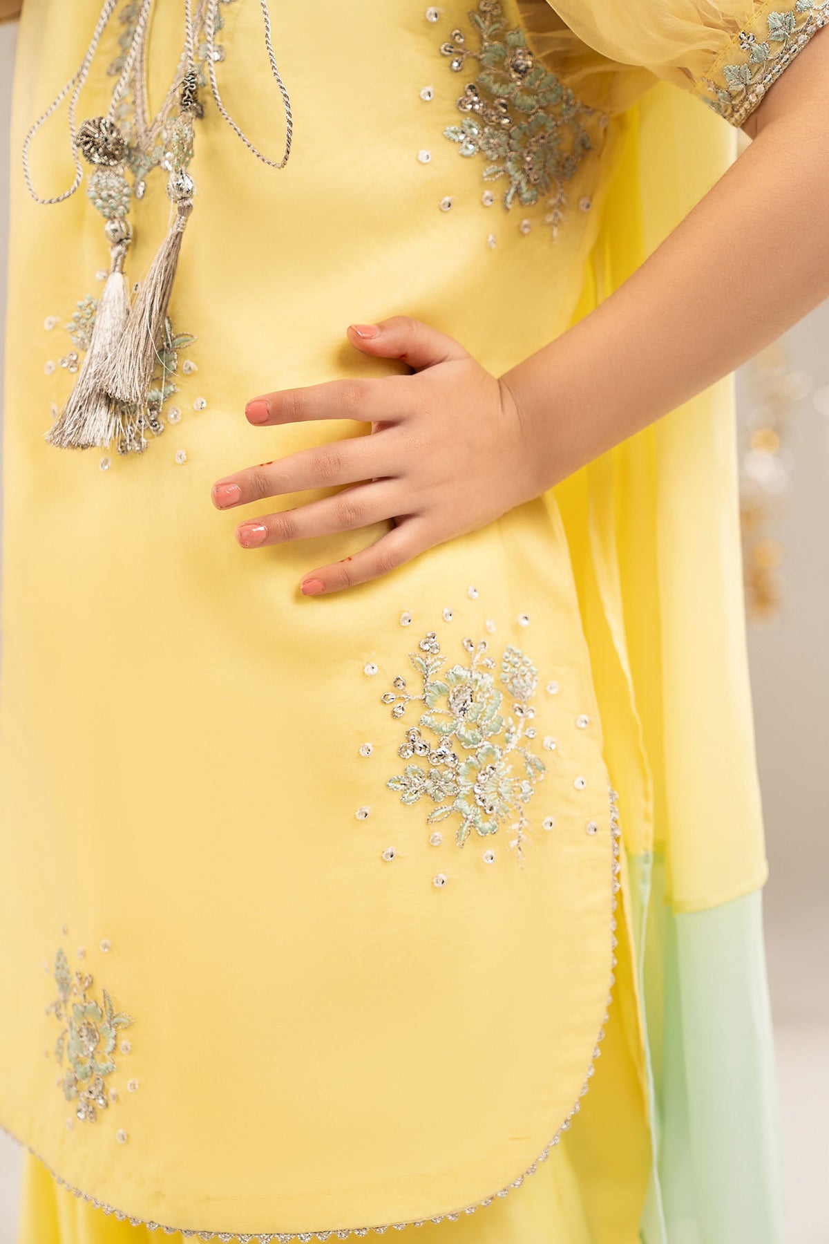 kids-clothes-mks-ef26-01-yellow by Maria B Kids - Designer Dress  - Type : KidsClothes - Available at Libayah - 100% Original 