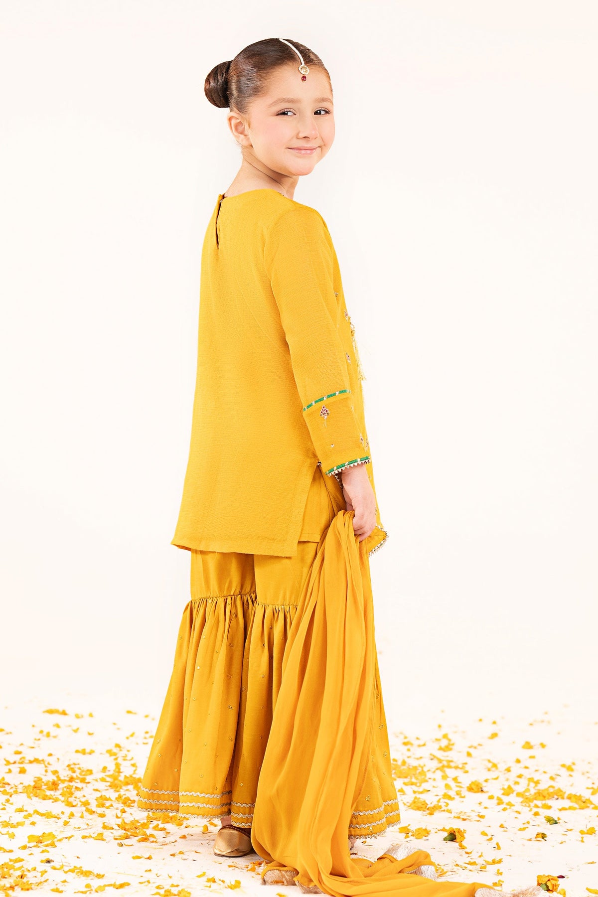 kids-clothes-mks-ef26-05-yellow by Maria B Kids - Designer Dress  - Type : KidsClothes - Available at Libayah - 100% Original 