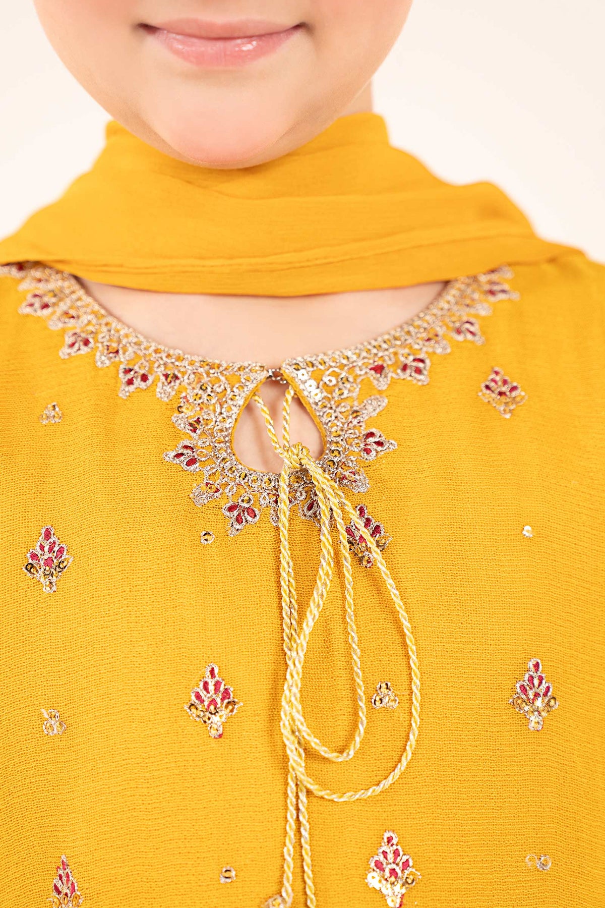 kids-clothes-mks-ef26-05-yellow by Maria B Kids - Designer Dress  - Type : KidsClothes - Available at Libayah - 100% Original 