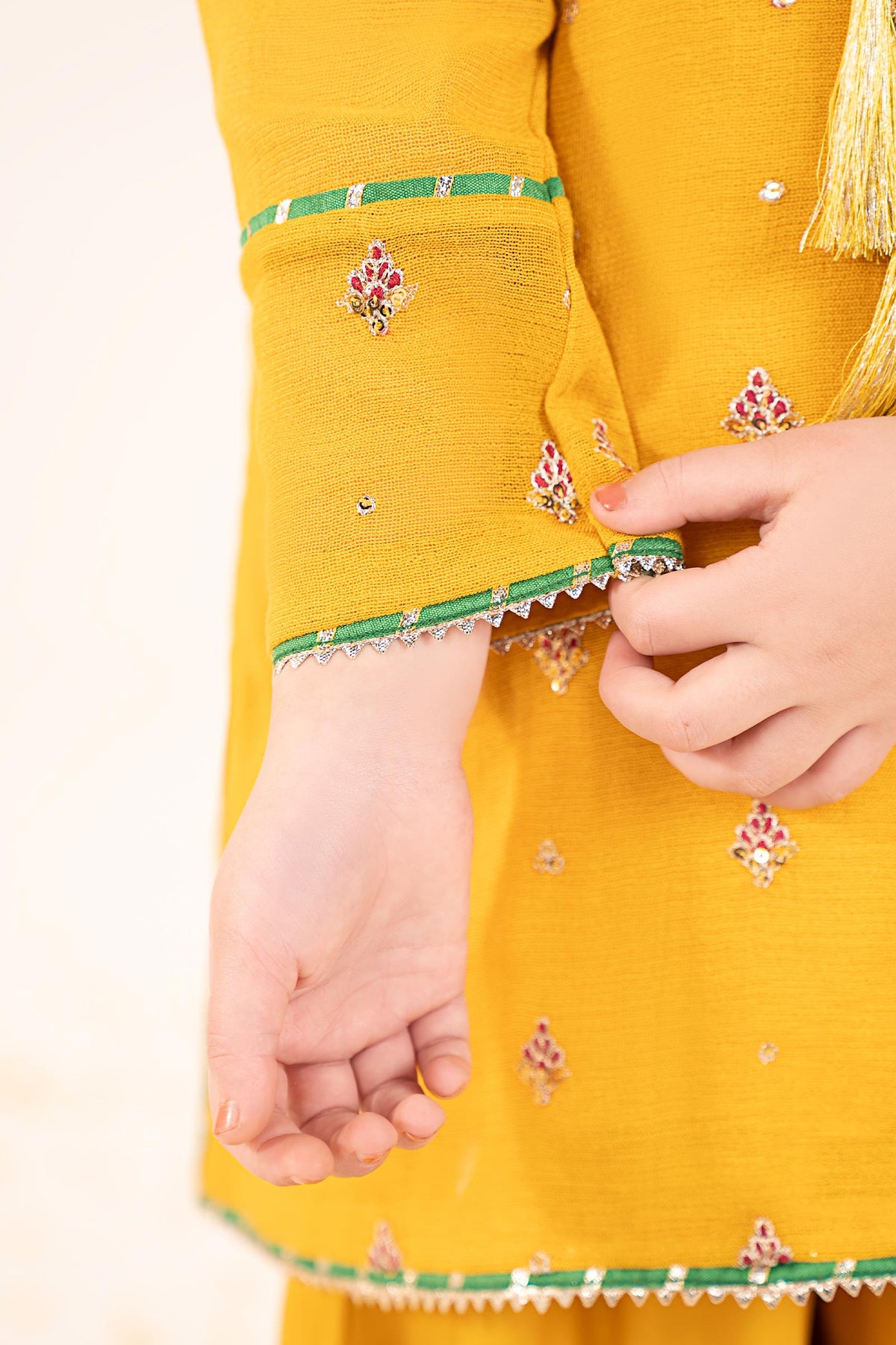kids-clothes-mks-ef26-05-yellow by Maria B Kids - Designer Dress  - Type : KidsClothes - Available at Libayah - 100% Original 