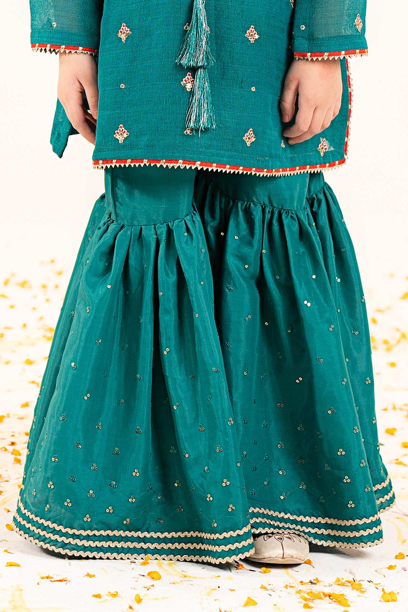 kids-clothes-mks-ef26-05-green by Maria B Kids - Designer Dress  - Type : KidsClothes - Available at Libayah - 100% Original 