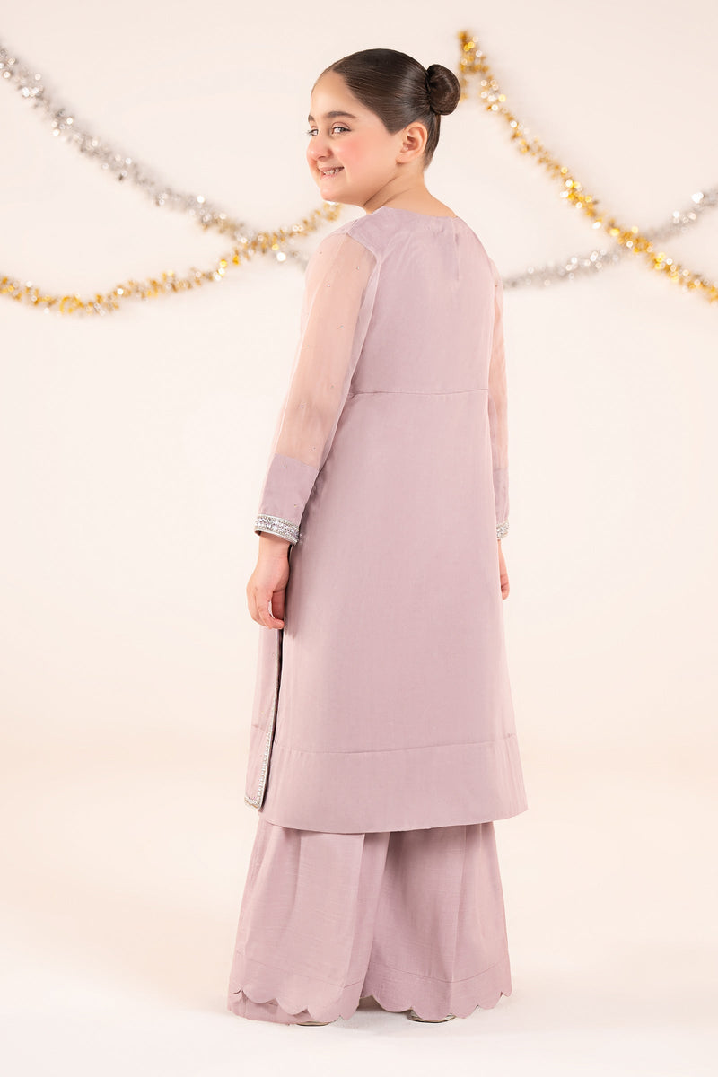 kids-clothes-mks-ef26-08-lilac by Maria B Kids - Designer Dress  - Type : KidsClothes - Available at Libayah - 100% Original 