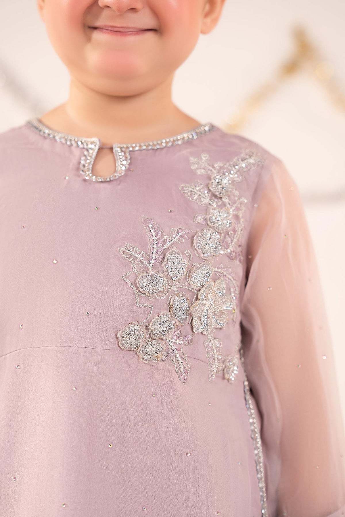 kids-clothes-mks-ef26-08-lilac by Maria B Kids - Designer Dress  - Type : KidsClothes - Available at Libayah - 100% Original 