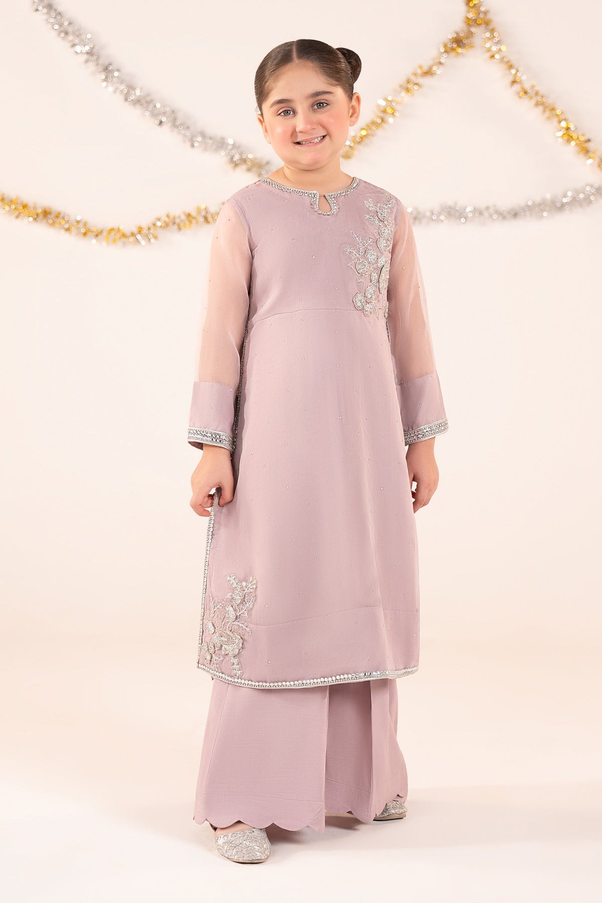 kids-clothes-mks-ef26-08-lilac by Maria B Kids - Designer Dress  - Type : KidsClothes - Available at Libayah - 100% Original 