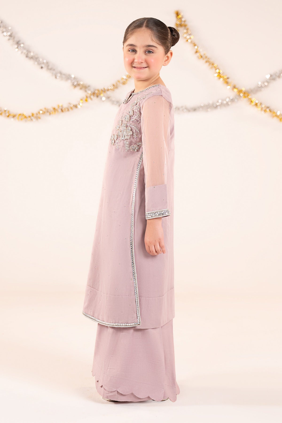 kids-clothes-mks-ef26-08-lilac by Maria B Kids - Designer Dress  - Type : KidsClothes - Available at Libayah - 100% Original 