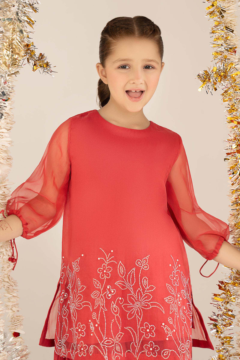 kids-clothes-mks-ef26-10-pink by Maria B Kids - Designer Dress  - Type : KidsClothes - Available at Libayah - 100% Original 